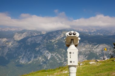 Julian Alps gelen dağ panorama