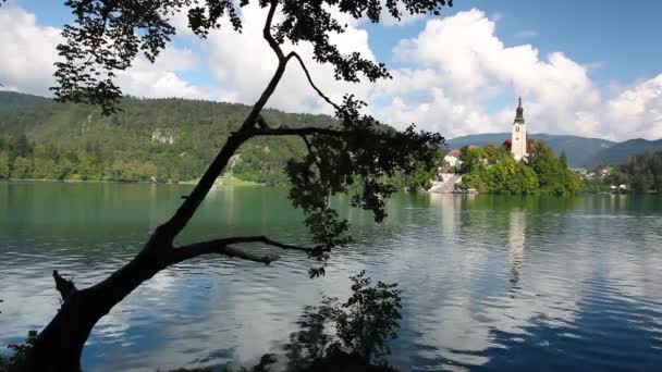 Bled Lake in Slovenia — Stock Video