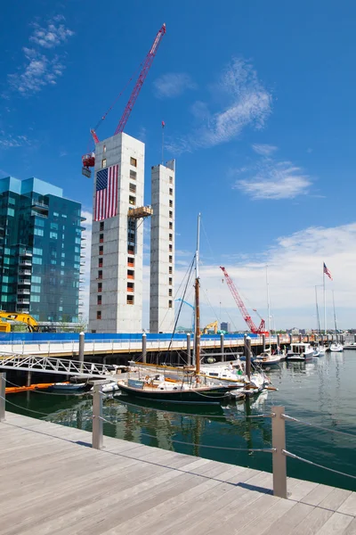 Нові будівництва розкоші вілли на вентилятор пристані в Бостоні. — стокове фото