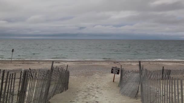 Playa de cuello de arena de Cabo Cod — Vídeo de stock