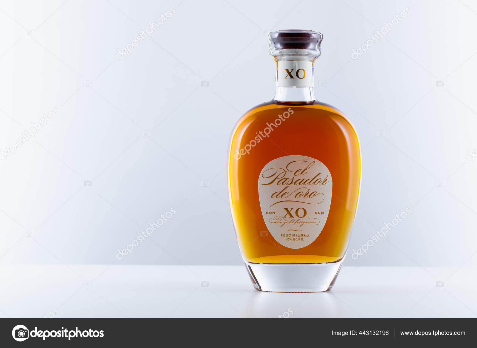 Prague Czech Republic January 2021 Bottle Pasador Oro Rum Blend