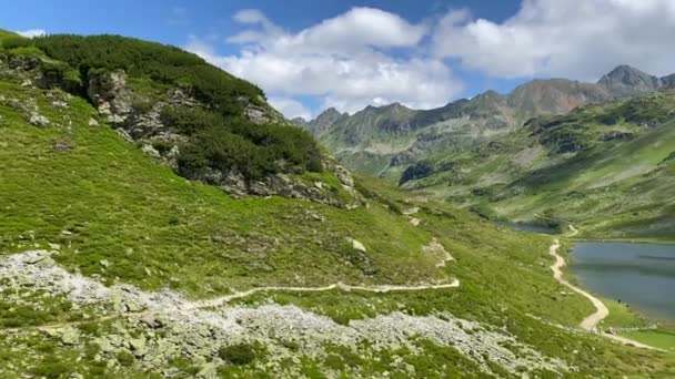 Giglachsee Den Steirischen Tauern Österreich Der Ort Ohne Touristen Nach — Stockvideo