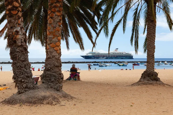 Santa Cruz Tenerife Teneriffa Juni 2021 Der Playa Las Teresitas — Stockfoto