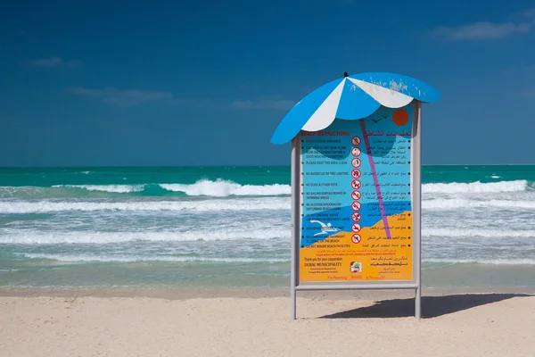 Beach yönergeleri — Stok fotoğraf