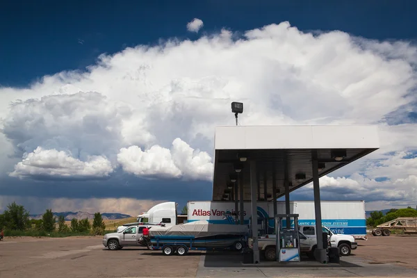 Typical americal petrol station — Stock Photo, Image