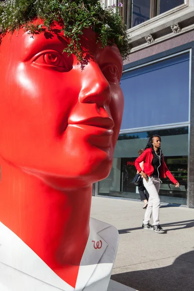 Karya seni di jalan di Chicago — Stok Foto