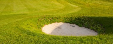 ' Yaz golf sahasında golf sığınak