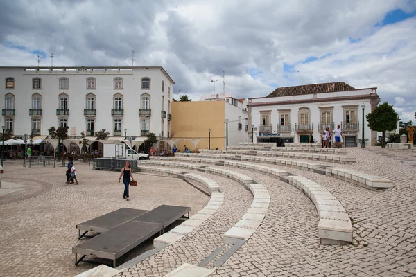 Plaza histórica renovada en Tavira —  Fotos de Stock