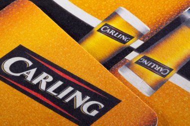 İngiltere, Londra - 11 Kasım 2014: Carling bira fabrikası kuruldu 