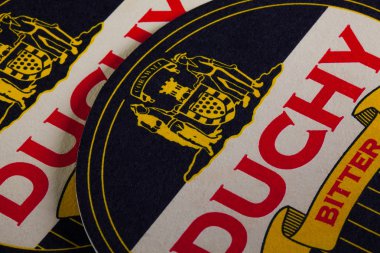 İngiltere, Londra - 11 Kasım 2014:Beermats Dükalığı bira, bir br