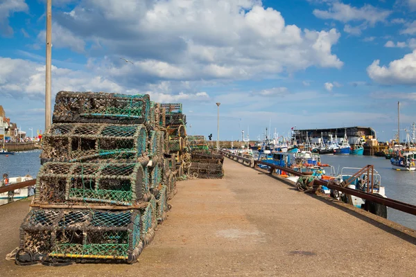 Bridlington é um porto pequeno — Fotografia de Stock