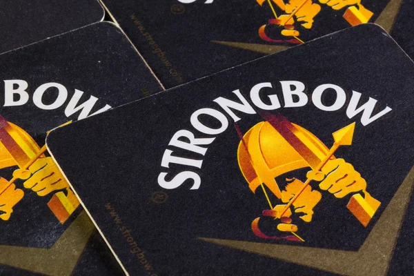 Beermats from Strongbow — Stock Photo, Image