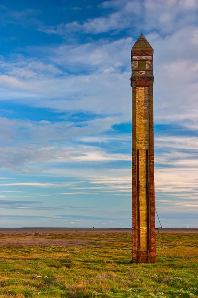 Farol Rampside, também conhecido como "A Agulha", é um ex-nav — Fotografia de Stock