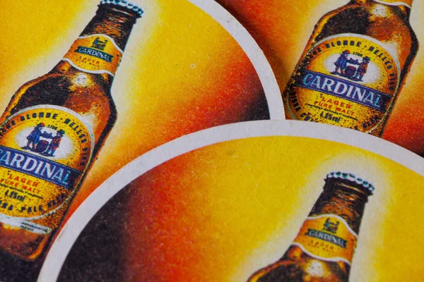 Beermats from Cardinal beer — Stock Photo, Image