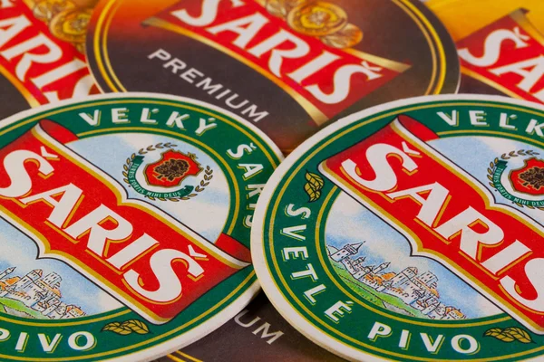 Beermats from Saris beer — Stock Photo, Image