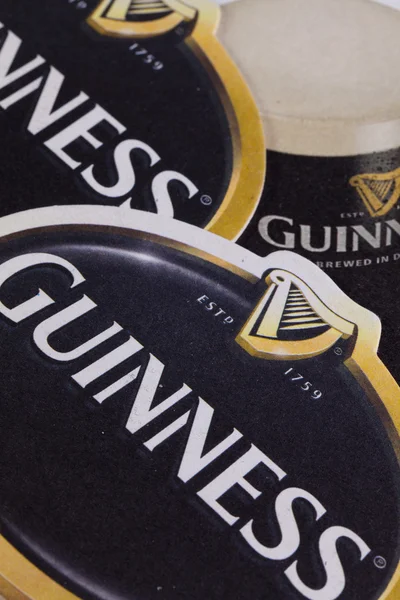 Beermats from Guinness beer. — Stock Photo, Image