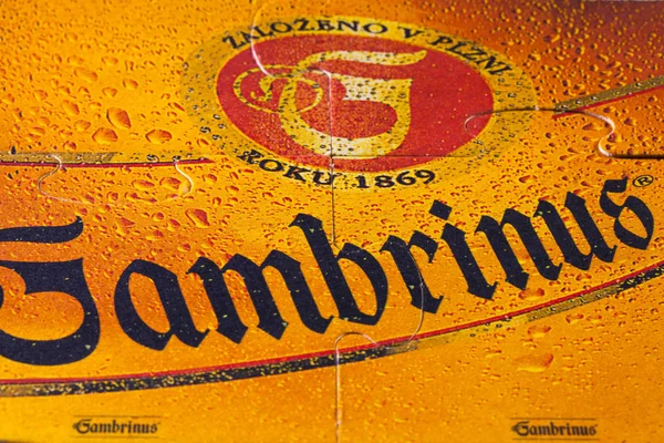 Gambrinus bira Beermats — Stok fotoğraf
