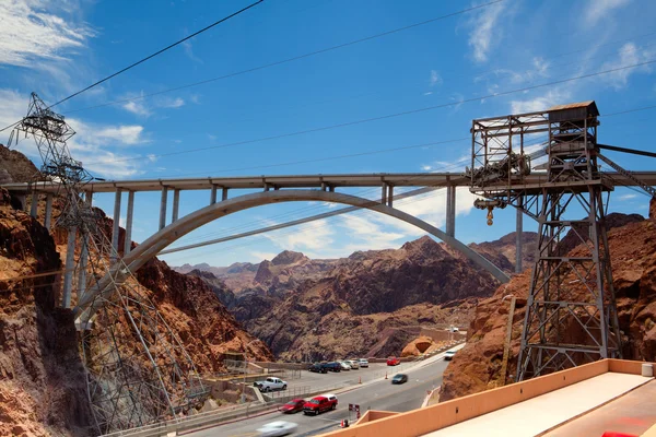 Il ponte Hoover dalla diga Hoover, Nevada - Immagine HDR — Foto Stock