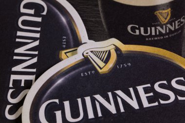 Guinness bira Beermats.