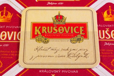 Beermats Krusovice bira