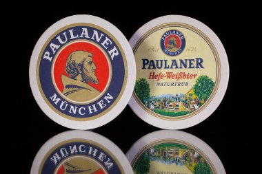 Paulaner bira Beermats.
