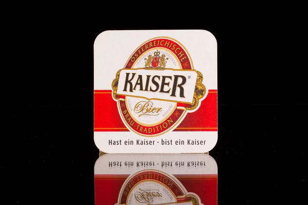 Beermat from Kaiser Beer — Stock Photo, Image