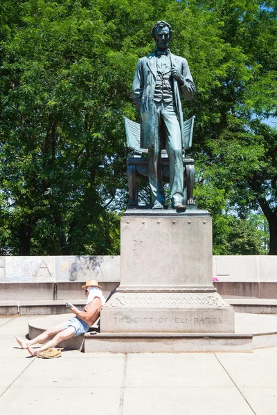 シカゴのリンカーン像. — ストック写真