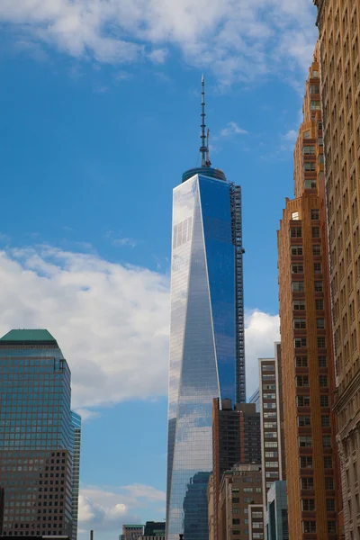 Battery Park é um parque público de 25 hectares em Nova York — Fotografia de Stock