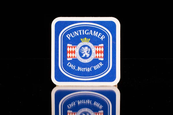Beermat from Puntigamer beer. — Stock Photo, Image