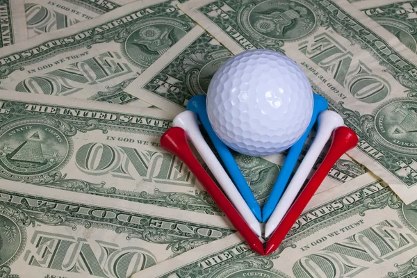 Equipos de golf y dinero de EE.UU. —  Fotos de Stock