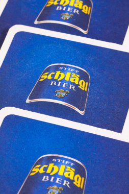 Beermats Schlagl bira.