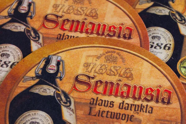 Beermats Alu Birzu sör. — Stock Fotó