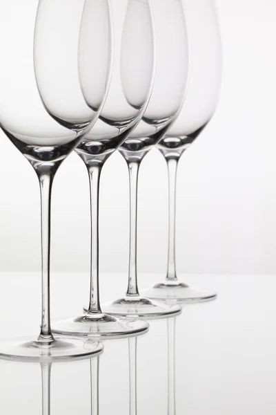 Pięć kieliszków wina — Zdjęcie stockowe