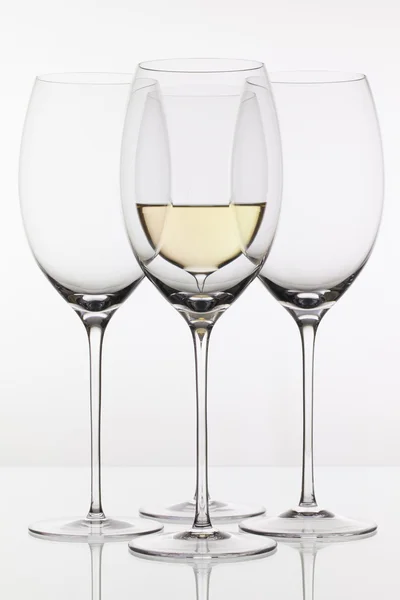 Four glasses of wine — Stock Photo, Image