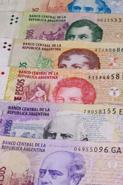 Various banknotes from Argentina — Stock Photo, Image