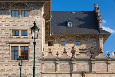 Prague Castle yakınındaki ünlü Schwarzenberg Sarayı 