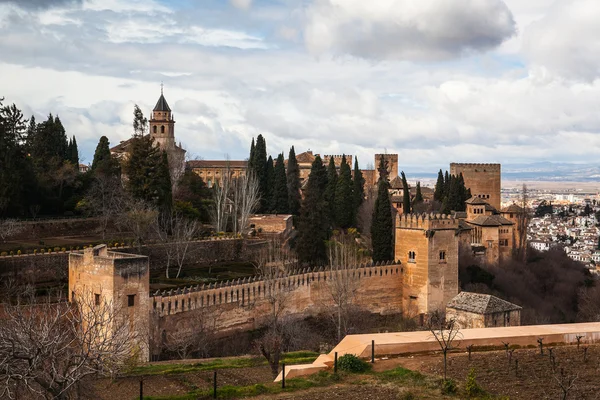 Granada'da bahçelerde kış — Stok fotoğraf