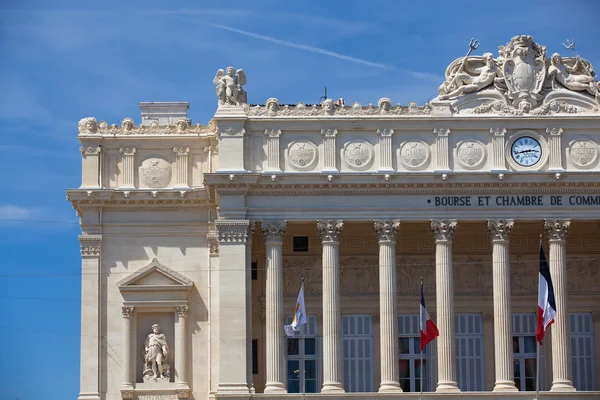 Bourse et de Commerce de Chambre. Μασσαλία, Γαλλία — Φωτογραφία Αρχείου
