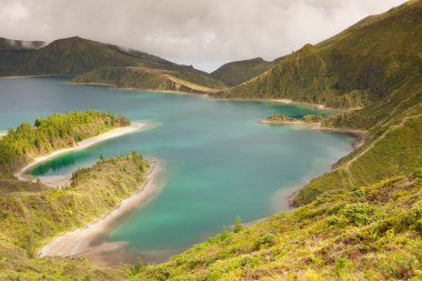 Caldera Lago di Fogo - gölde Azor Adaları