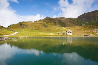 Obertauern Kayak Merkezi Avusturya'da yataydan yaz