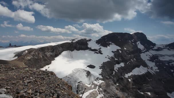 Θέα στο βουνό από piz corvatsch — Αρχείο Βίντεο