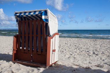 Sunrise plajda Binz, Rügen Adası
