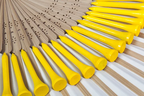 Tipik Japon fan bambu ve golf ekipmanları yapılan el