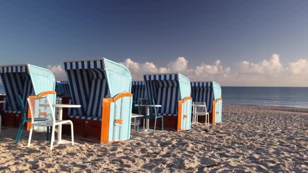 Matin sur la plage à Binz — Video