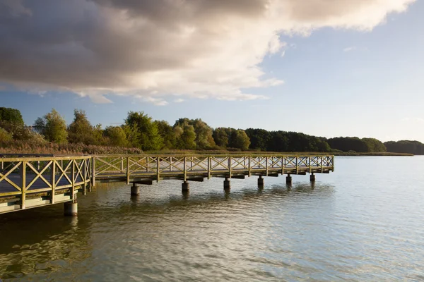 Holzsteg in binz city, deutschland — Stockfoto