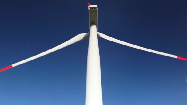 风力发电机组的详细信息 — 图库视频影像