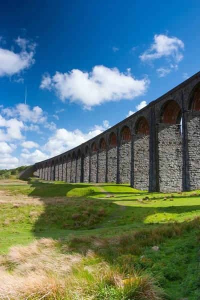 Slavný viadukt Ribblehead v národním parku Yorkshire Dales — Stock fotografie