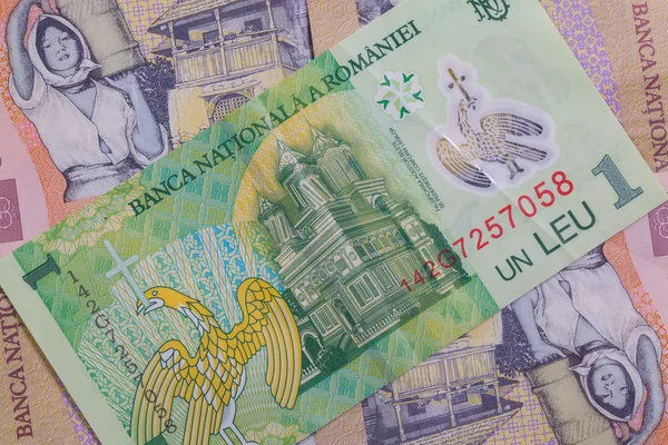 Різні румунських леїв банкнот — стокове фото