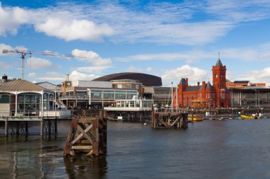 The famous Pierhead Building, Cardiff,Wales clipart