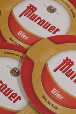 Beermats Murauer bira. Avusturya